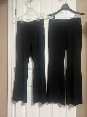 White House Black Market Black Boot-Cut Flare Dress Pants. Two Pair sold as one!